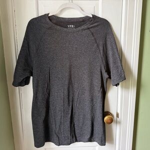 YPB by Abercrombie Dark Heather Gray Short Sleeve Dri-Fit Tee Men’s Size Medium